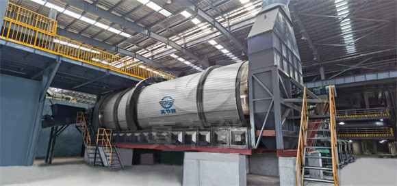 醬油渣烘干機(jī)運(yùn)轉(zhuǎn)現(xiàn)場