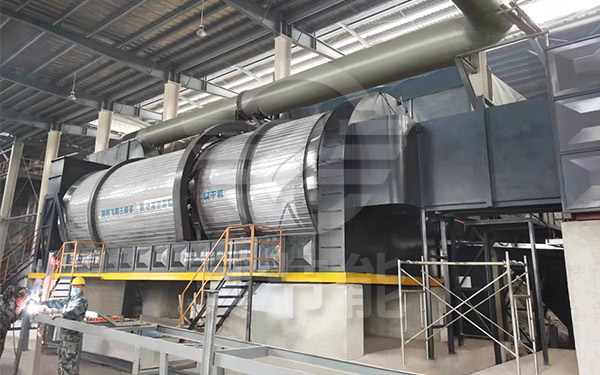 藥渣烘干機運行現場 藥渣烘干機運行現場